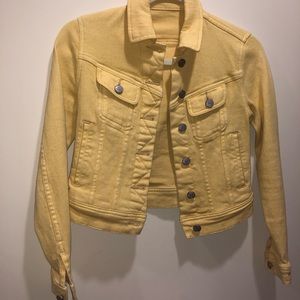 BDG denim yellow jean jacket size small